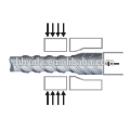 Cost effective rebar upsetting machine for civil engineering